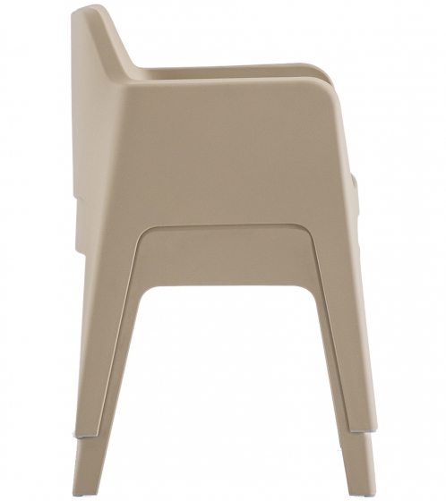 Fauteuil Plus Air 630 Busana Pedrali extérieur jardin outdoor piscine empilable kaki blanc noir beige orange