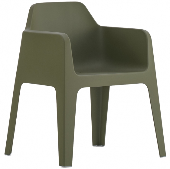 Fauteuil Plus Air 630 Busana Pedrali extérieur jardin outdoor piscine empilable kaki blanc noir beige orange