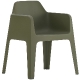 Fauteuil Plus Air 630 Busana Pedrali extérieur jardin outdoor piscine empilable kaki blanc noir beige orange