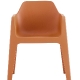 Fauteuil Plus Air 630 Busana Pedrali extérieur jardin outdoor piscine empilable kaki blanc noir beige orange
