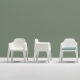 Fauteuil Plus Air 630 Busana Pedrali extérieur jardin outdoor piscine empilable kaki blanc noir beige orange