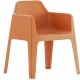 Fauteuil Plus Air 630 Busana Pedrali extérieur jardin outdoor piscine empilable kaki blanc noir beige orange