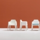 Fauteuil lounge Plus Air 631 Alessandro Busana Pedrali extérieur jardin piscine indoor outdoor design blanc rouge empilable