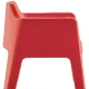 Fauteuil lounge Plus Air 631 Alessandro Busana Pedrali extérieur jardin piscine indoor outdoor design blanc rouge empilable