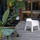 Fauteuil lounge Plus Air 631 Alessandro Busana Pedrali extérieur jardin piscine indoor outdoor design blanc rouge empilable