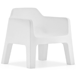 Fauteuil lounge Plus Air 631 Alessandro Busana Pedrali extérieur jardin piscine indoor outdoor design blanc rouge empilable