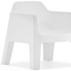 Fauteuil lounge Plus Air 631 Alessandro Busana Pedrali extérieur jardin piscine indoor outdoor design blanc rouge empilable