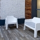 Canapé Plus Air 636 Alessandro Busana Pedrali extérieur jardin piscine outdoor et indoor Canapé lounge réalisé en polyéthylène e