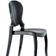 Chaise Queen pedrali 650 design polycarbonate empilable contemporain beige blanc noir orange violet transparent 