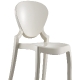 Chaise Queen pedrali 650 design polycarbonate empilable contemporain beige blanc noir orange violet transparent 