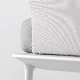 Fauteuil jardin design lounge Reva Patrick Jouin Pedrali confort coussin assise garnie blanc sable