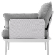 Fauteuil jardin design lounge Reva Patrick Jouin Pedrali confort coussin assise garnie blanc sable