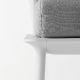 Canapé jardin design confortable Reva Patrick Jouin Pedrali Coussins en mousse pieds aluminium 