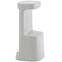 Tabouret design Serif Odo Fioravanti Pedrali polyéthylène résine blanc noir ou gris exerieur monobloc design 