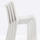 Chaise Snow Fioravanti Pedrali empilable design extérieur terrasse chaise bleu grise blanche verte rouge beige grise 