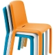 Chaise Snow Fioravanti Pedrali empilable design extérieur terrasse chaise bleu grise blanche verte rouge beige grise 
