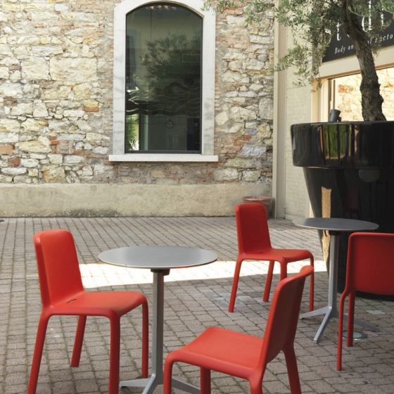 Chaise Snow Fioravanti Pedrali empilable design extérieur terrasse chaise bleu grise blanche verte rouge beige grise 