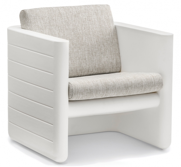 Fauteuil lounge Sunset 625 Alessandro Busana Pedrali résine coussin outdoor extérieur terrasse 
