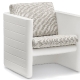 Fauteuil lounge Sunset 625 Alessandro Busana Pedrali résine coussin outdoor extérieur terrasse 
