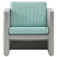 Fauteuil lounge Sunset 625 Alessandro Busana Pedrali résine coussin outdoor extérieur terrasse 