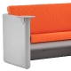 Canapé Sunset 626 Alessandro Busana Pedrali résine monobloc coussins 