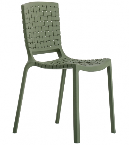 Chaise Tatami 305 Pedrali résine extérieur design empilable polypro beige vert noir marron blanc 