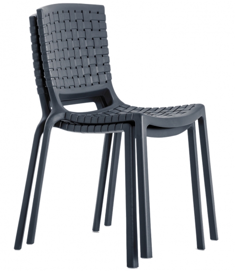 Chaise Tatami 305 Pedrali résine extérieur design empilable polypro beige vert noir marron blanc 