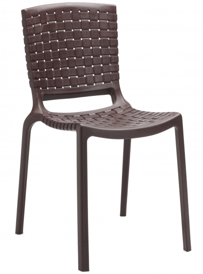Chaise Tatami 305 Pedrali résine extérieur design empilable polypro beige vert noir marron blanc 