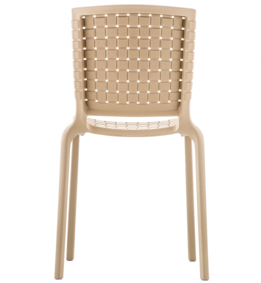 Chaise Tatami 305 Pedrali résine extérieur design empilable polypro beige vert noir marron blanc 