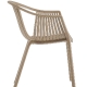 Fauteuil Bridge Tatami 306 Pedrali résine extérieur design empilable noir blanc vert gris chocolat beige rouge