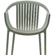 Fauteuil Bridge Tatami 306 Pedrali résine extérieur design empilable noir blanc vert gris chocolat beige rouge