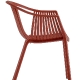 Fauteuil Bridge Tatami 306 Pedrali résine extérieur design empilable noir blanc vert gris chocolat beige rouge