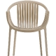 Fauteuil Bridge Tatami 306 Pedrali résine extérieur design empilable noir blanc vert gris chocolat beige rouge