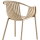 Fauteuil Bridge Tatami 306 Pedrali résine extérieur design empilable noir blanc vert gris chocolat beige rouge