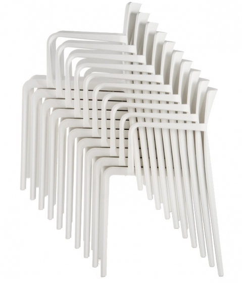 Fauteuil design Volt 675 Pedrali ergonomie résine empilable terrasse