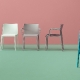 Chaise haute Volt 677/2 design Dondoli Pocci Pedrali assise garnie hauteur assise 68 ou 78 cm