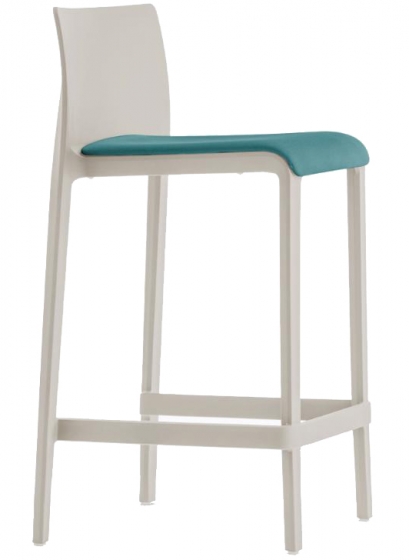 Chaise haute Volt 677/2 design Dondoli Pocci Pedrali assise garnie hauteur assise 68 ou 78 cm