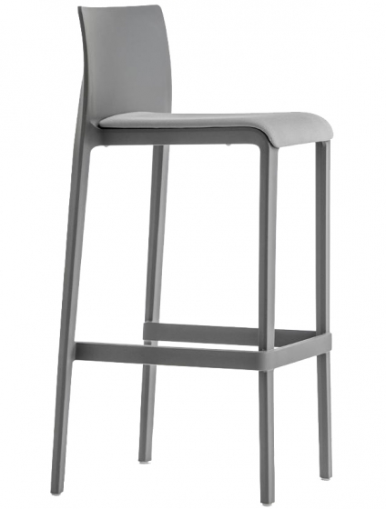 Chaise haute Volt 677/2 design Dondoli Pocci Pedrali assise garnie hauteur assise 68 ou 78 cm