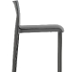 Chaise haute Volt 677/2 design Dondoli Pocci Pedrali assise garnie hauteur assise 68 ou 78 cm