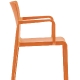 Fauteuil design Volt 674 HB Pedrali ergonomie résine empilable terrasse interieur exterieur orange bleu blanc noir rouge beige