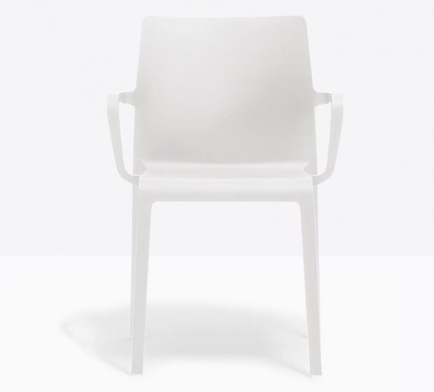 Fauteuil design Volt 674 HB Pedrali ergonomie résine empilable terrasse interieur exterieur orange bleu blanc noir rouge beige