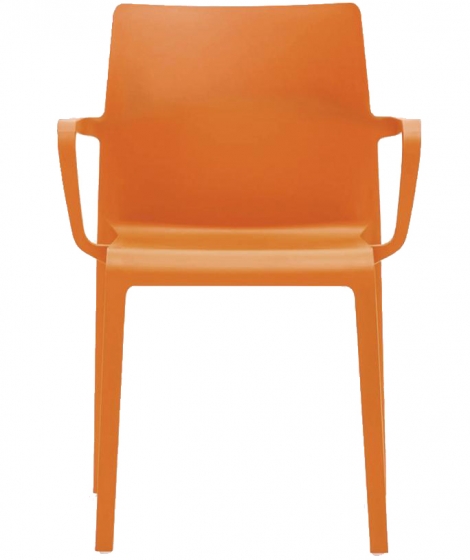 Fauteuil design Volt 674 HB Pedrali ergonomie résine empilable terrasse interieur exterieur orange bleu blanc noir rouge beige