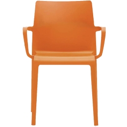 Fauteuil design Volt 674 HB Pedrali ergonomie résine empilable terrasse interieur exterieur orange bleu blanc noir rouge beige
