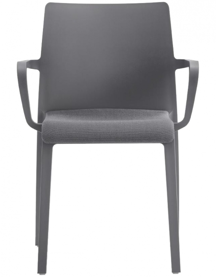 Fauteuil Volt design empilable Pedrali Volt 674/2 intérieur assise garnie tapissée 