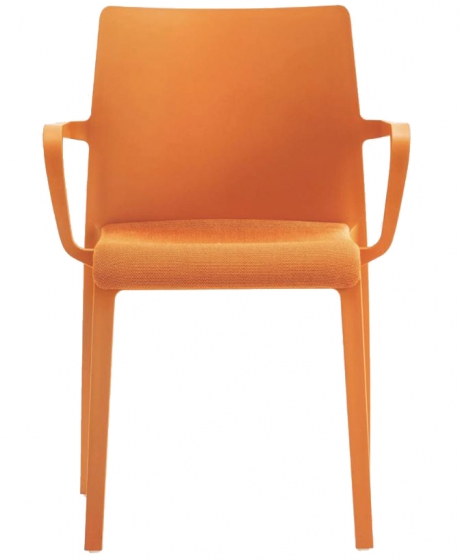Fauteuil Volt design empilable Pedrali Volt 674/2 intérieur assise garnie tapissée 