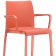 Fauteuil Volt design empilable Pedrali Volt 674/2 intérieur assise garnie tapissée 