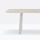 Table ARKI Jardin et terrasse Pieds Métalliques Outdoor Pedrali Plateau Marbre, Stratifié ou Gres Céramique