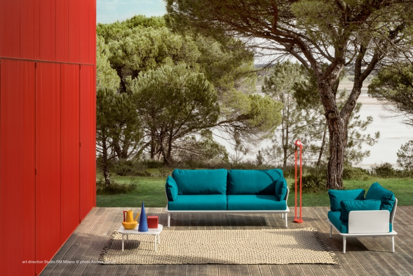 Table basse Buddy Busetti Garuti Redaelli Pedrali acier 