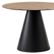 Tables pied central Ikon Pio e Tito Toso polyproplateau fin stratifié