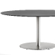 Tables ronde design base central INOX Pedrali ronde grand Plateau en stratifié 
